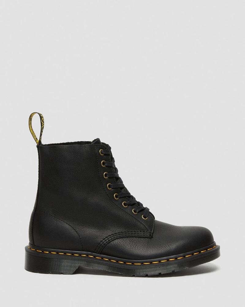 Men's Dr Martens 1460 Pascal Ambassador Leather Lace Up Boots Black | AU 522AHK